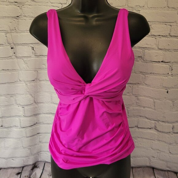 Women's La Blanca Twist Tie Back Swim Tankini